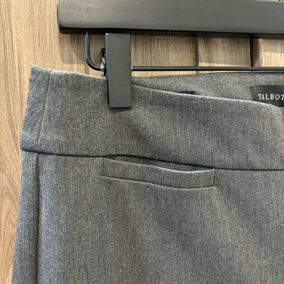 NWT Talbots size 4 Refined Bi-Stretch Straight Leg Pants High Waist Gray - Picture 3 of 12